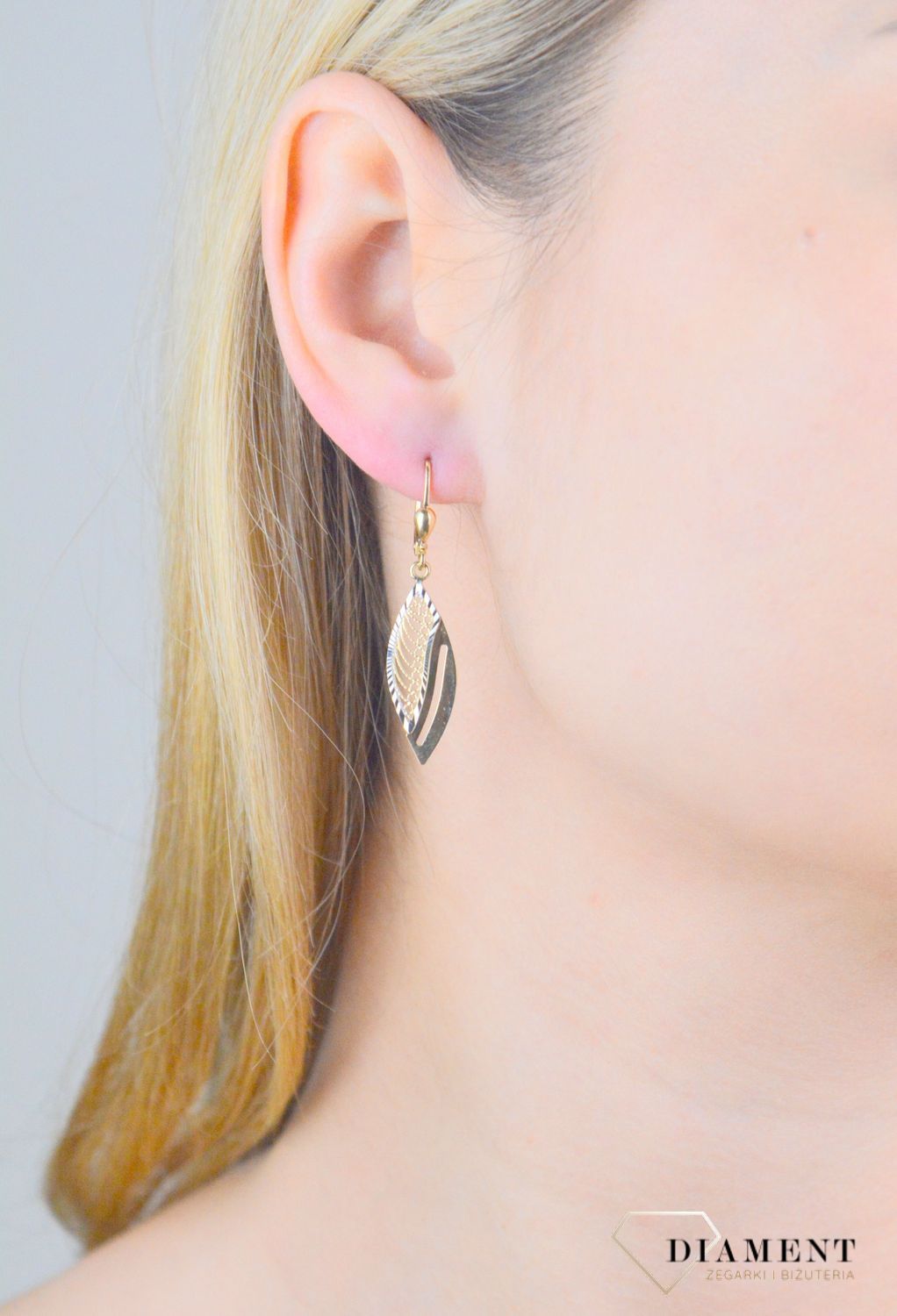 Kolczyki złote ażurowe próba 375, KL 7427 375.jpg